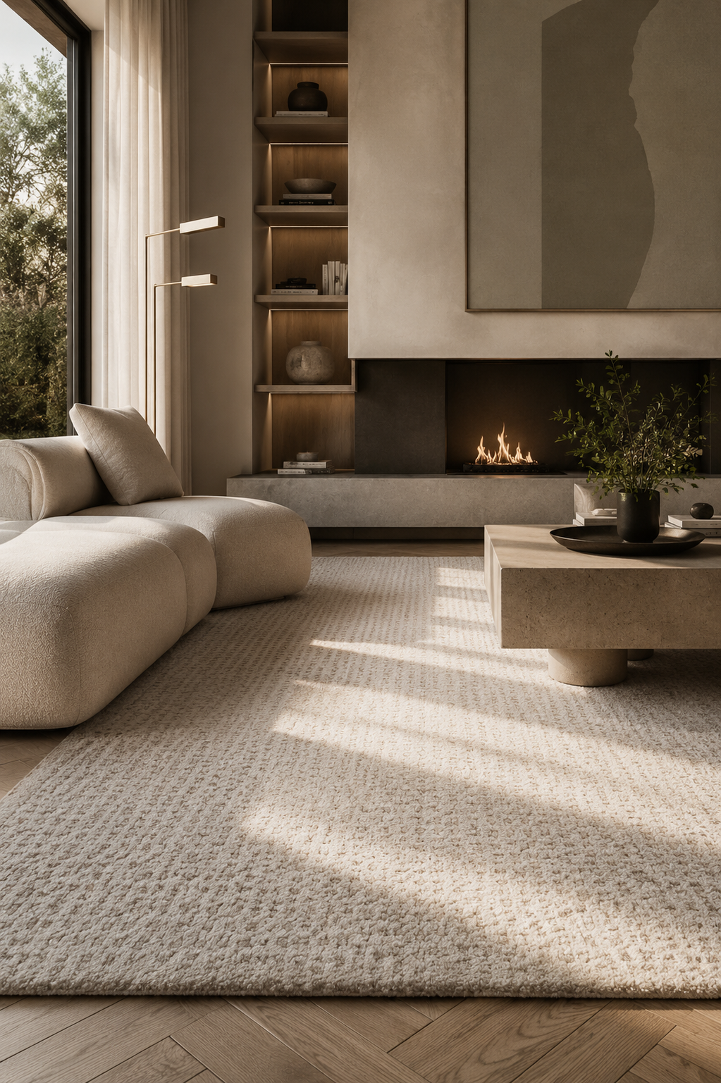 Custom pure alpaca wool rug | Murano Shutters (Copia)
