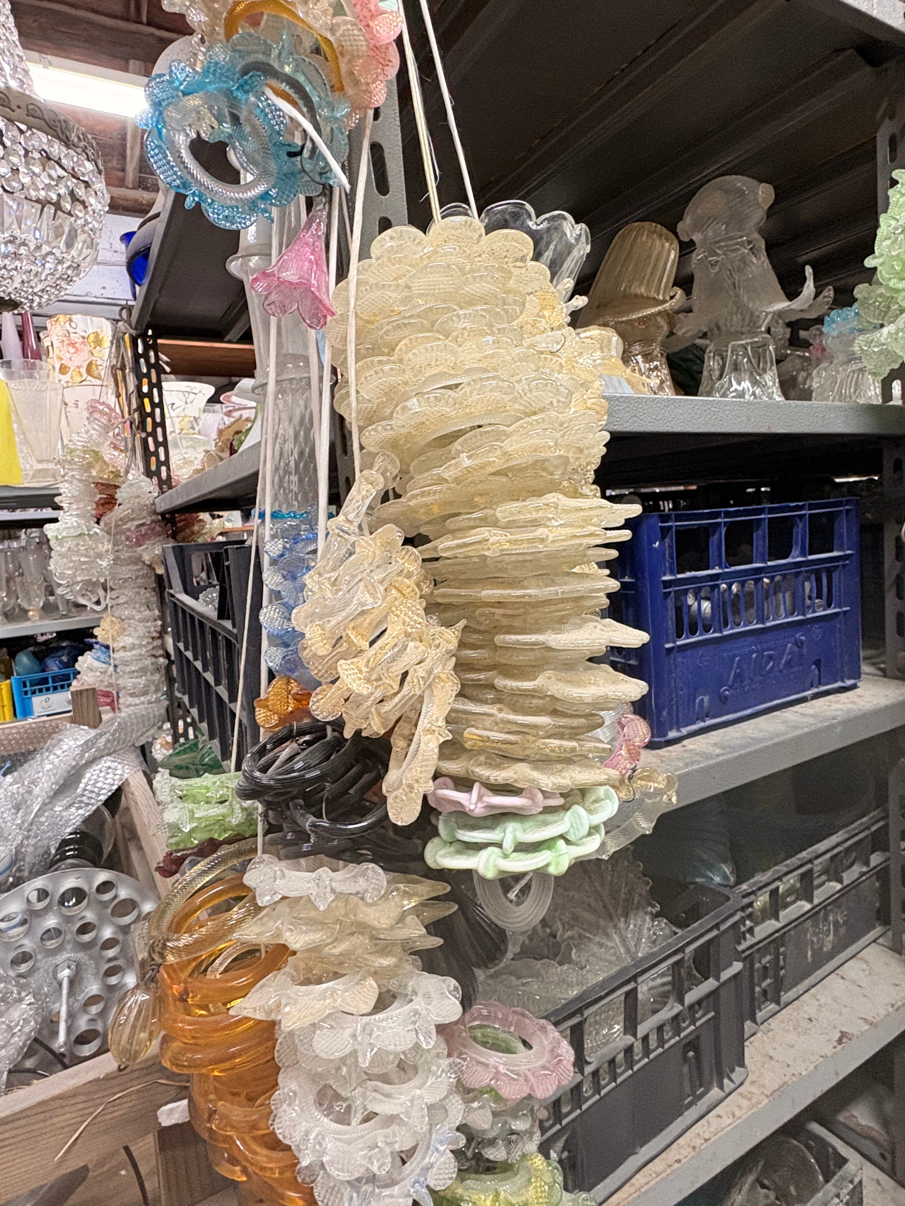 Murano Glass Spare Parts for Chandeliers and Lamps | bobeches, leaves, flowers and more