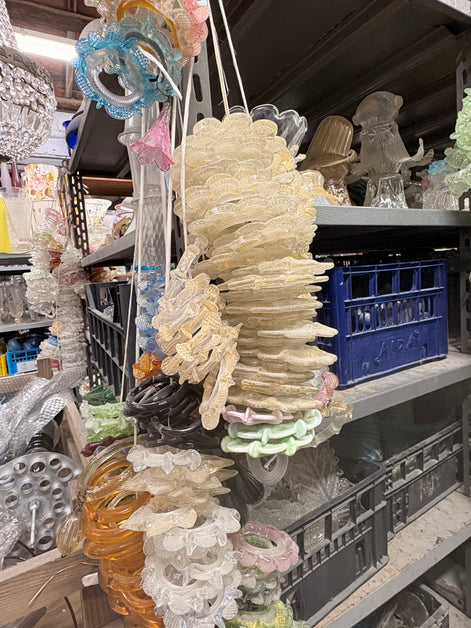 Murano Glass Spare Parts for Chandeliers and Lamps | bobeches, leaves, flowers and more