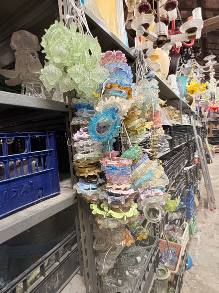 Murano Glass Spare Parts for Chandeliers and Lamps | bobeches, leaves, flowers and more
