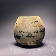 Reperto Murano Scavo Glass Vase, Ochre Gold | Murano Shutters