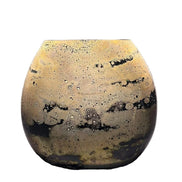 Reperto Murano Scavo Glass Vase, Ochre Gold | Murano Shutters