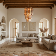 Lampadario in Vetro di Murano Quadriedri Multicolor | 184 prismi