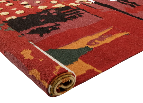 Aatish | Hand-Woven Flat-Weave Wool and Linen Rug