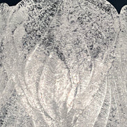Coppia di applique di Murano “Fiammetta” in vetro trasparente granigliato