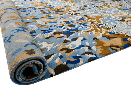 The Earth Song | Hand-Knotted Wool and Jasmine Silk Rug