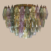 Lampada da soffitto Poliedri | Rosa, Giallo e Verde