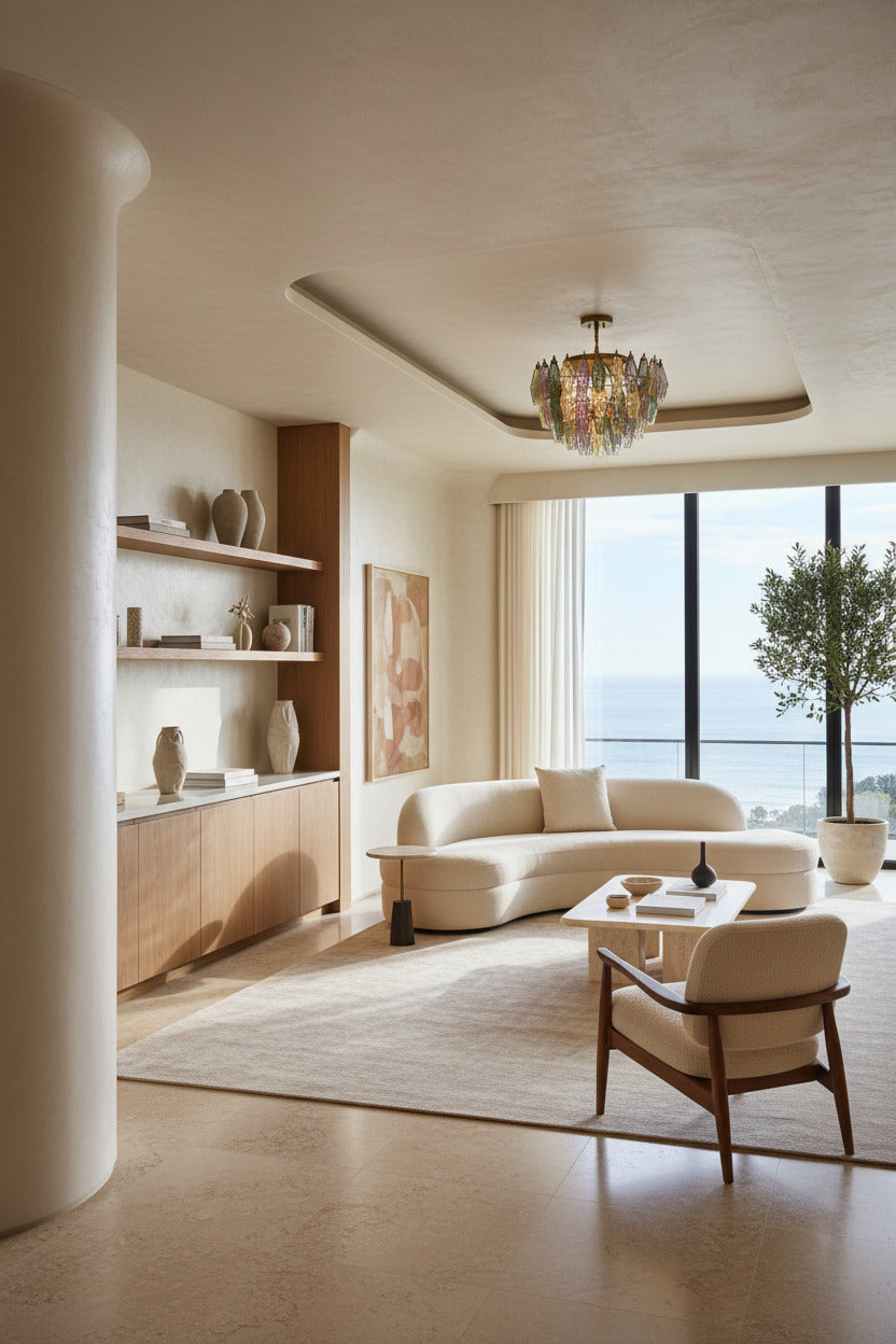 Lampada da soffitto Poliedri | Rosa, Giallo e Verde