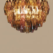 Lampada da soffitto Poliedri | Rosa, Giallo e Verde