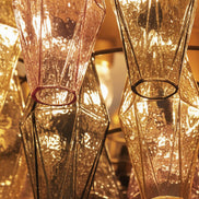 Lampada da soffitto Poliedri | Rosa, Giallo e Verde