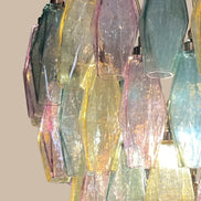 Lampadario a sospensione in ottone e oro | Multicolore