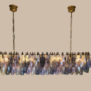 Lampadario Poliedri | Rosa, Giallo e Verde