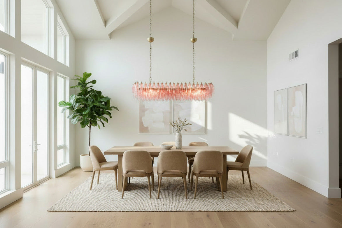 Lampadario in vetro di Murano poliedri bianco alabastro | montatura in ottone e oro