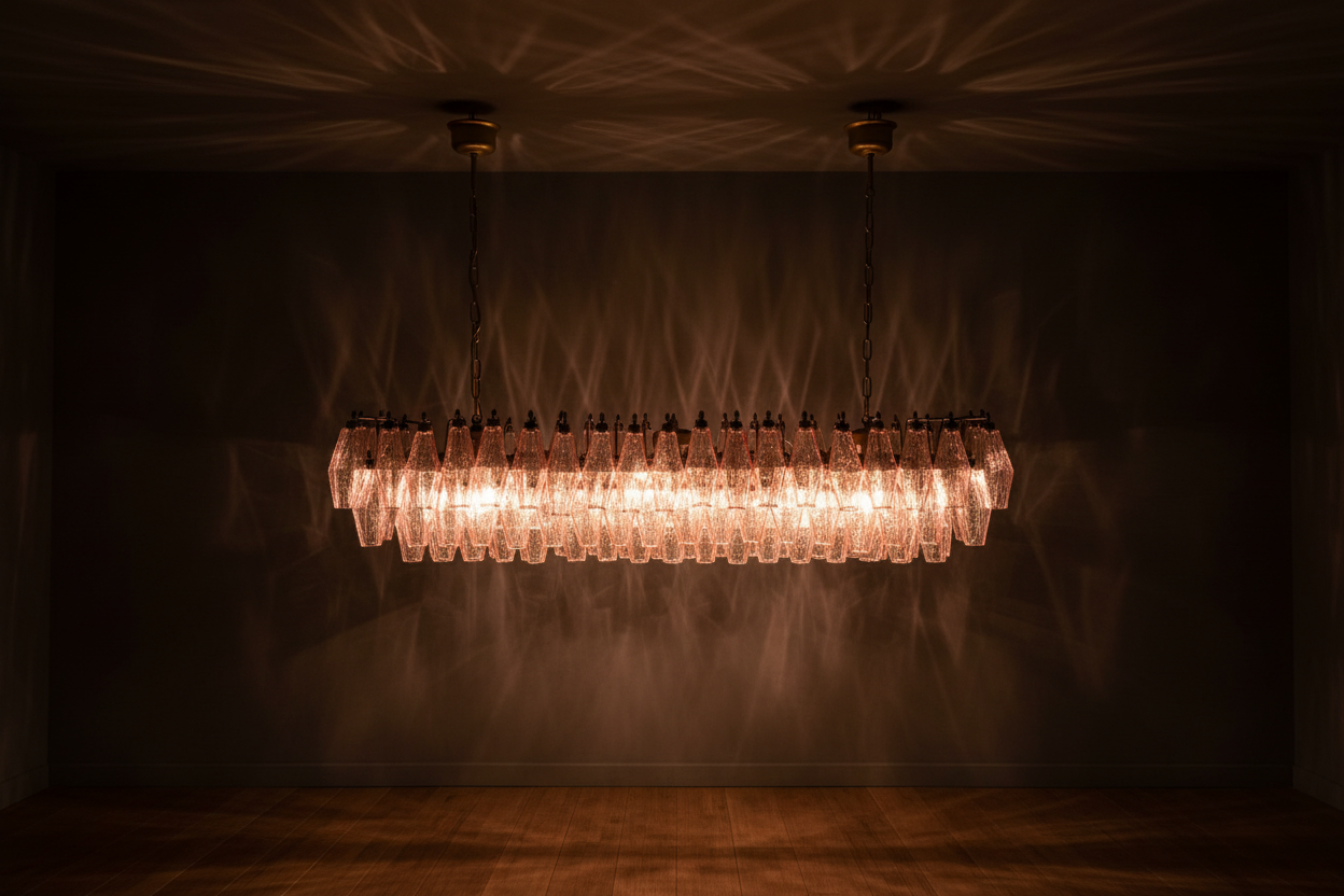 Lampadario in vetro di Murano 