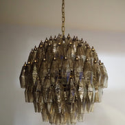 Lampadario a sospensione Poliedri | Vetro Fumè