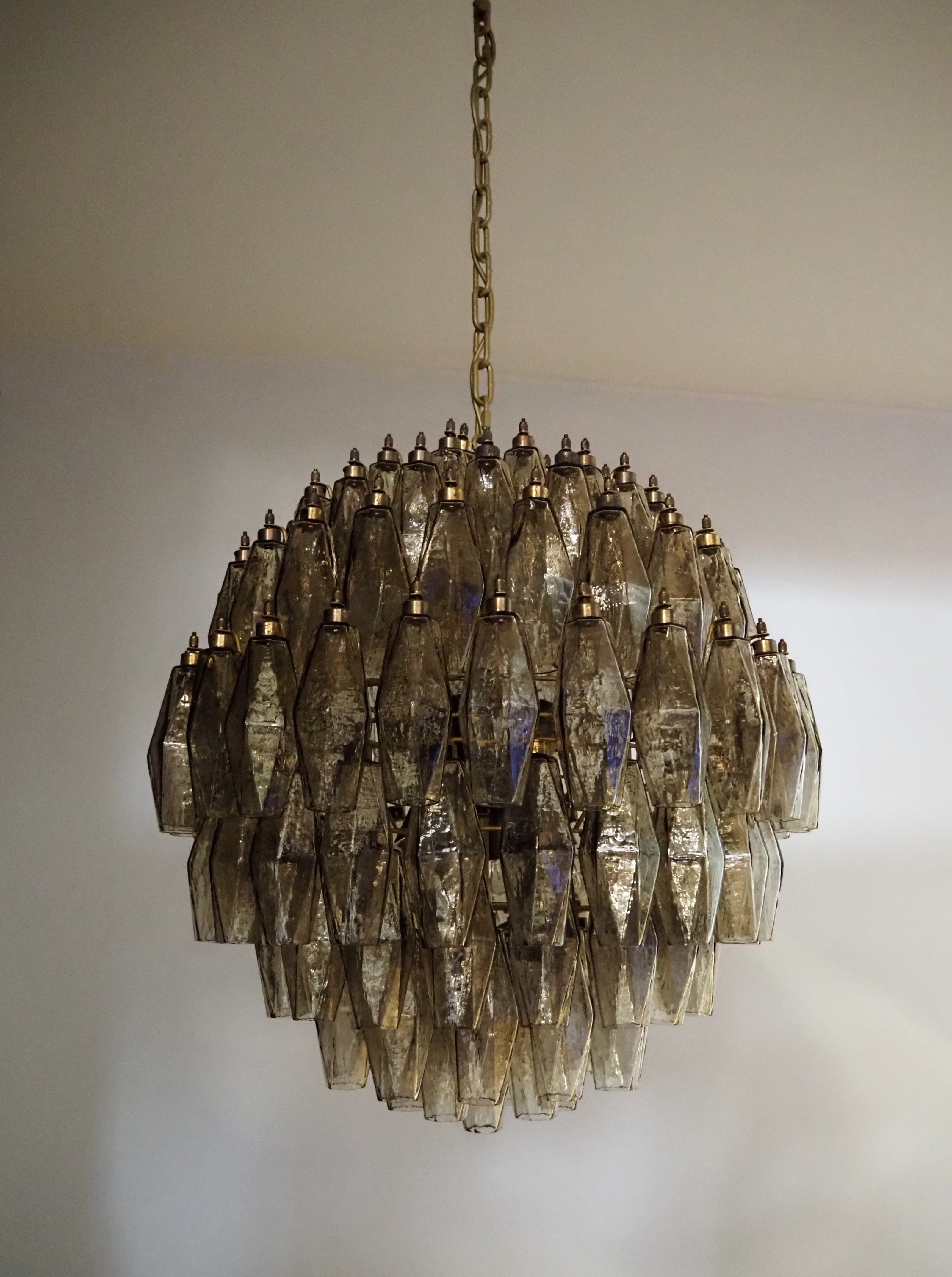 Lampadario a sospensione Poliedri | Vetro Fumè