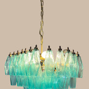 Lampadario Poliedri | Turchese