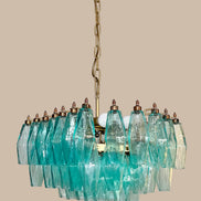 Lampadario Poliedri | Turchese