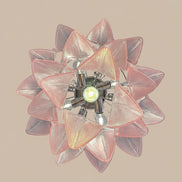 Lampadario Murano Glass Rosa Rondini | Stile vintage Mazzega