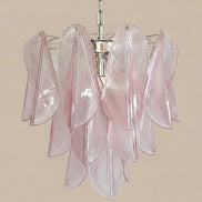 Lampadario Murano Glass Rosa Rondini | Stile vintage Mazzega