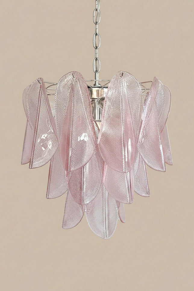Lampadario Murano Glass Rosa Rondini | Stile vintage Mazzega