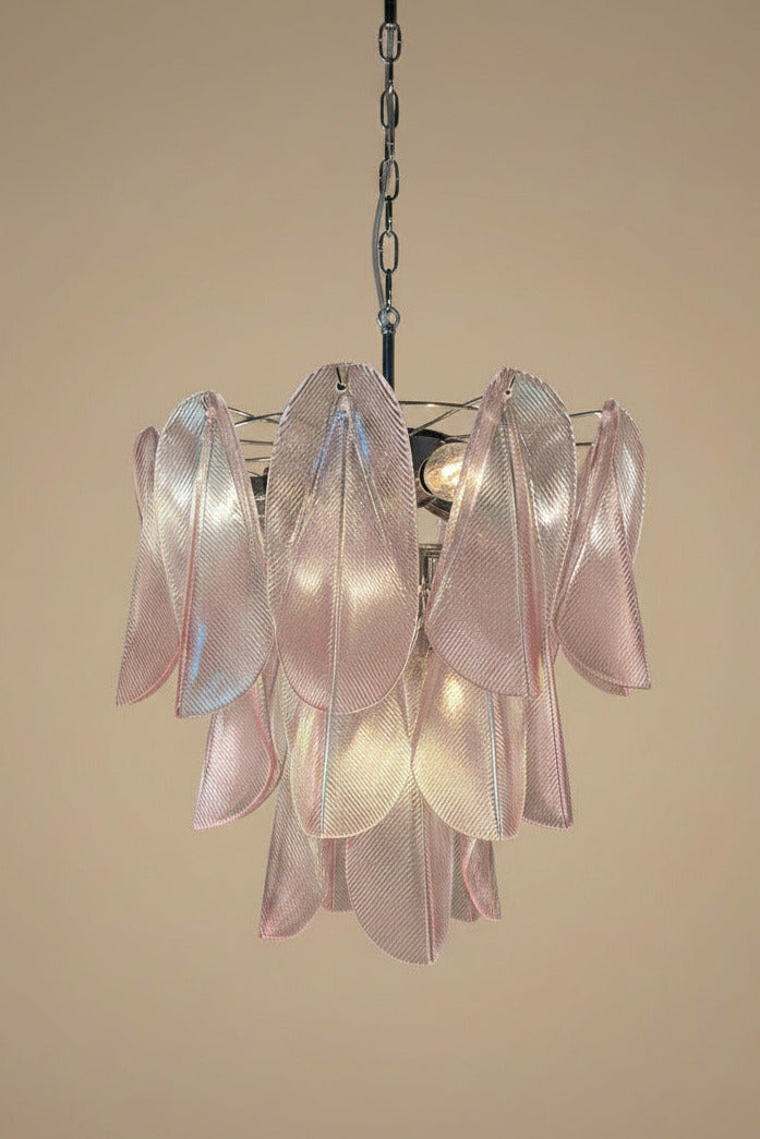 Lampadario Murano Glass Rosa Rondini | Stile vintage Mazzega