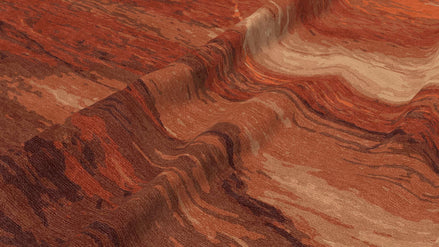 Canyon's Edge | Hand-Knotted Wool and Viscose Rug