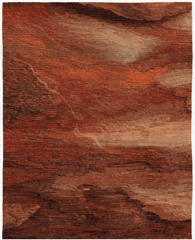 Canyon's Edge | Tappeto annodato a mano in lana e viscosa