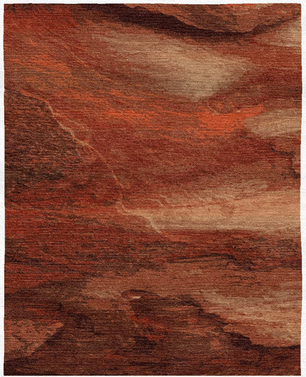 Canyon's Edge | Hand-Knotted Wool and Viscose Rug