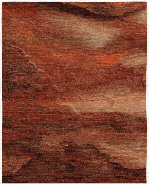 Canyon's Edge | Hand-Knotted Wool and Viscose Rug