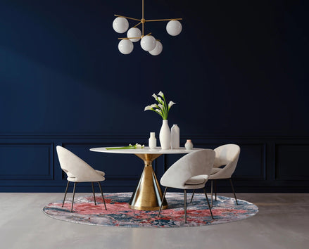 Gulab | Hand-Knotted Wool and Jasmine Silk Rug