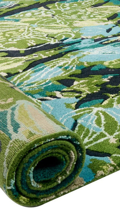 The Pulsating Earth | Hand-Knotted Wool and Jasmine Silk Rug