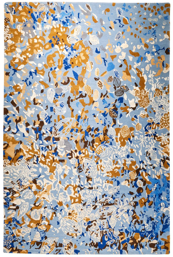 The Earth Song | Hand-Knotted Wool and Jasmine Silk Rug