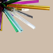 Lampadario Sputnik a Cristalli Multicolore, 30 prismi Triedri