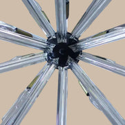 Lampadario Sputnik in cristallo, 30 prismi Triedri