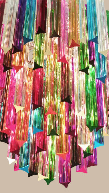 Lampadario a prisma di cristallo | Multicolore