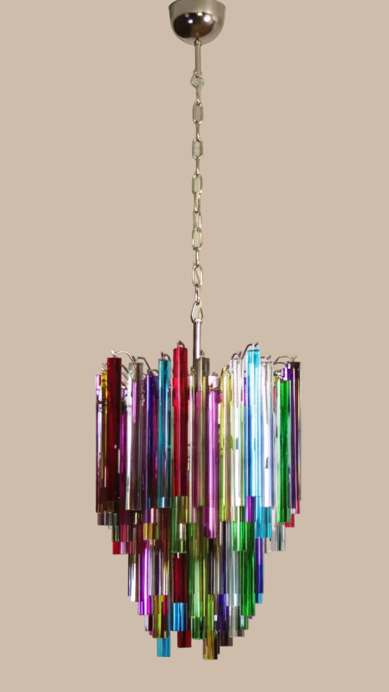 Lampadario a prisma di cristallo | Multicolore