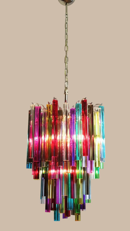 Crystal Prism Chandelier | Multicolored
