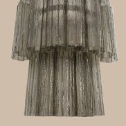 Applique Murano vetro fumé a tubi – coppia design stile anni '70