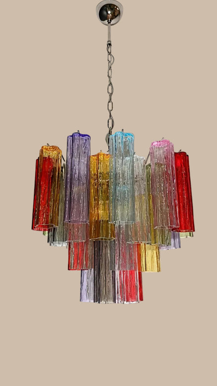 Star Chandelier | 36 Tubes, Multicolored